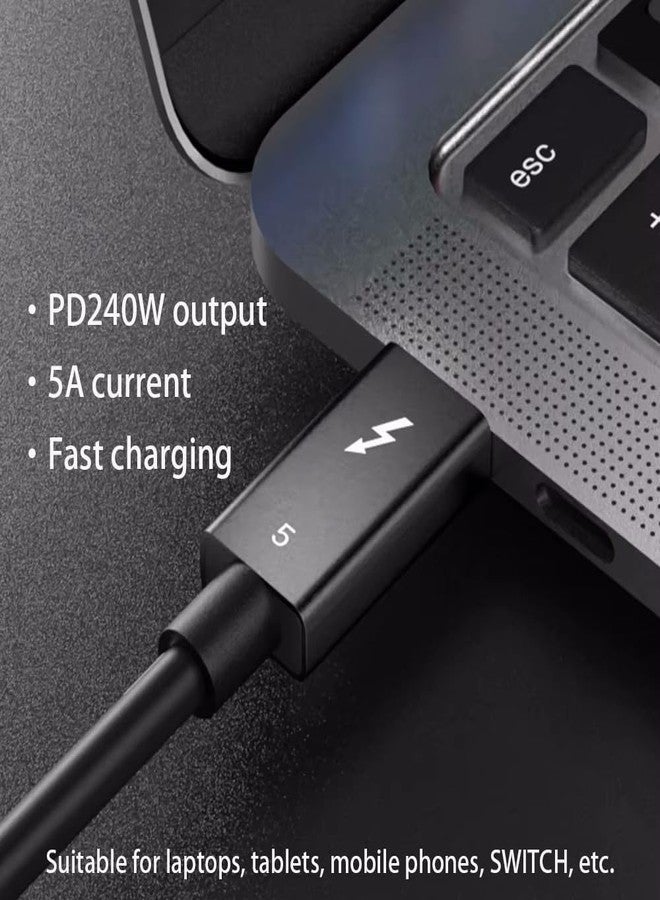ienza 3FT Thunderbolt 5 USB C / USB4 Compatible with MacBook, iPad, iPhone 15 16, Lenovo, HP, Samsung, Dell, PC Laptop Super-Fast Charging, Video Display, Monitor, Docking Station, Hub, Data Transfer - Image 3